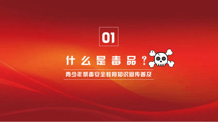 青少年安全教育禁毒教育知识普及宣传PPT