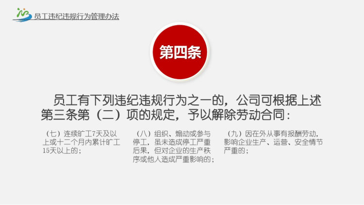 员工违纪违规管理办法PPT