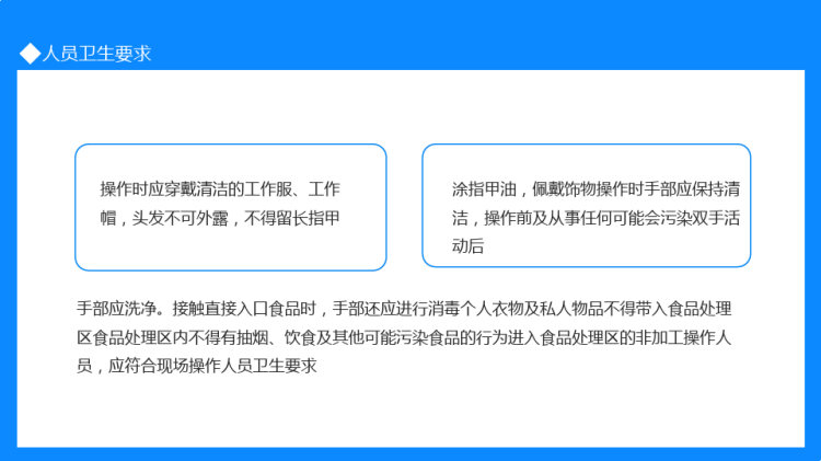 食堂食品安全卫生知识培训PPT