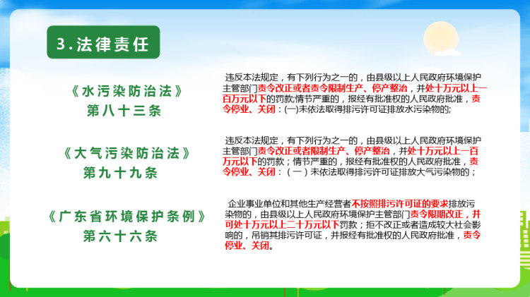 环境保护法律法规对企业的要求PPT