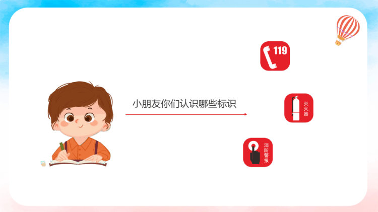 幼儿园消防安全安全教育主题班会PPT