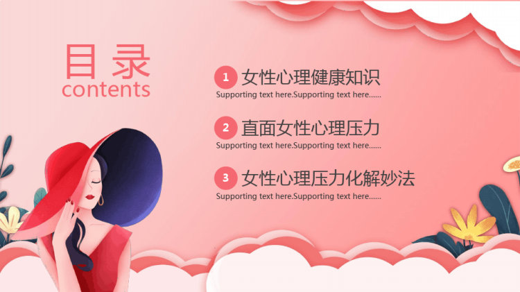 呵护女性营造“心”的家园PPT