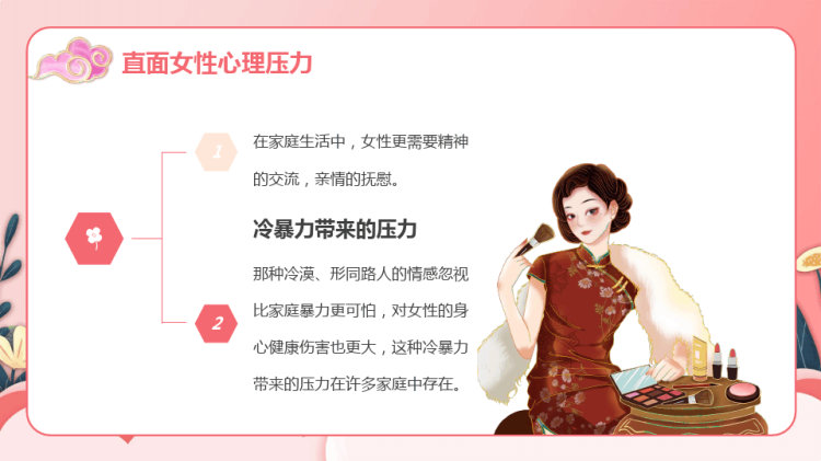 呵护女性营造“心”的家园PPT