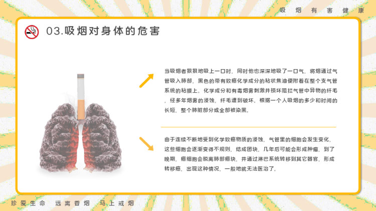月日世界无烟日拒绝吸烟抵制二手烟PPT