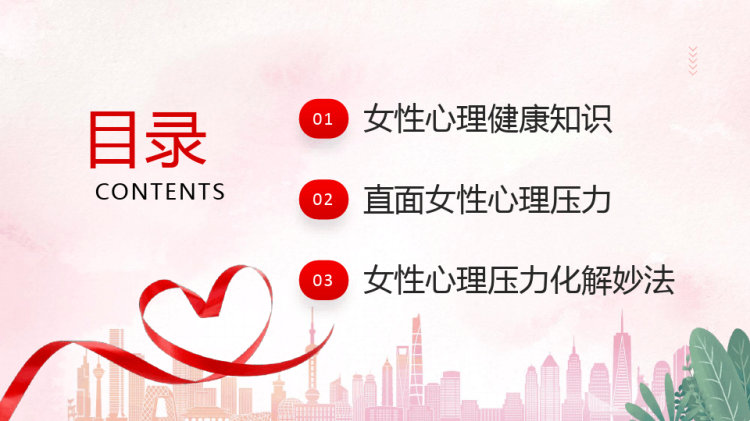 女性心理健康讲座PPT
