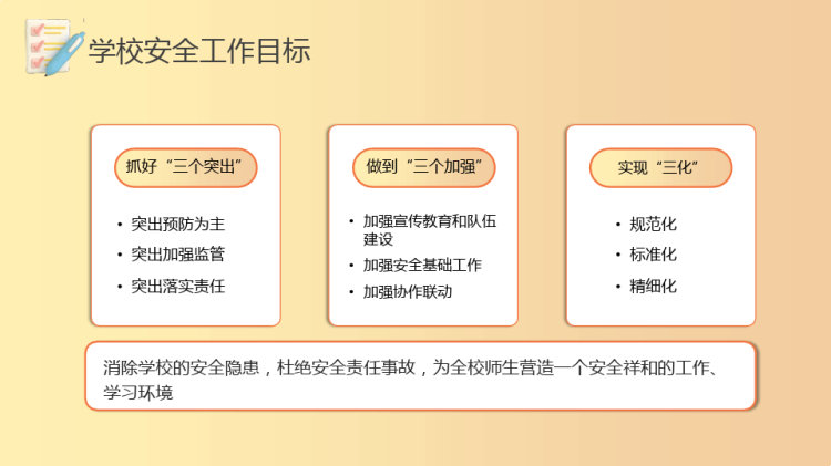 学校秋季安全工作会议PPT