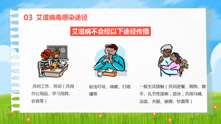 预防艾滋关爱生命世界艾滋病日预防宣传PPT