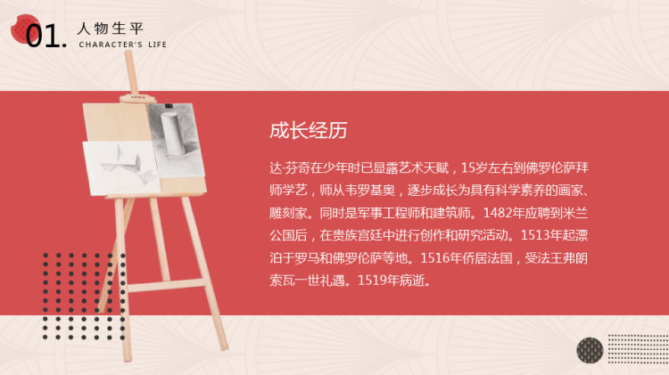 知名画家达芬奇个人生平介绍PPT