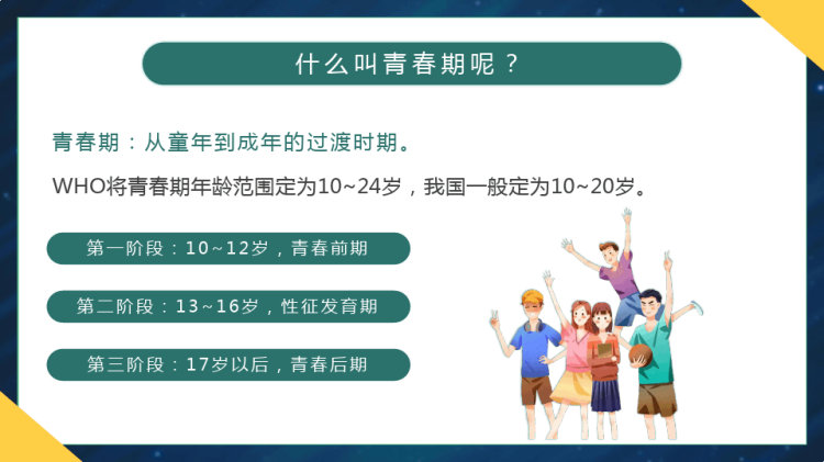 小学生青春期健康教育主题班会PPT