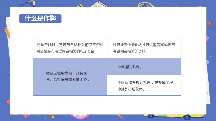大学生诚信考试教育PPT