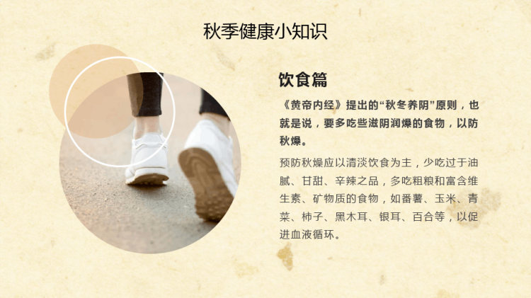中国风秋季健康知识主题班会PPT