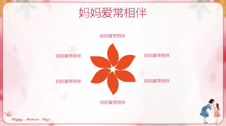 妈妈的爱一生相伴主题班会PPT