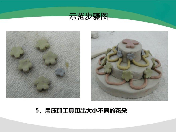 《蛋糕王国》5岁至6岁立体陶艺泥塑PPT