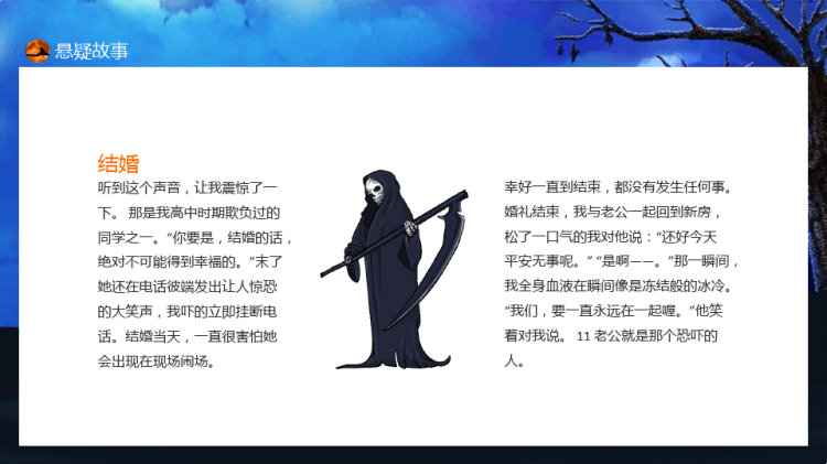 悬疑故事历练胆识成就自我动态PPT