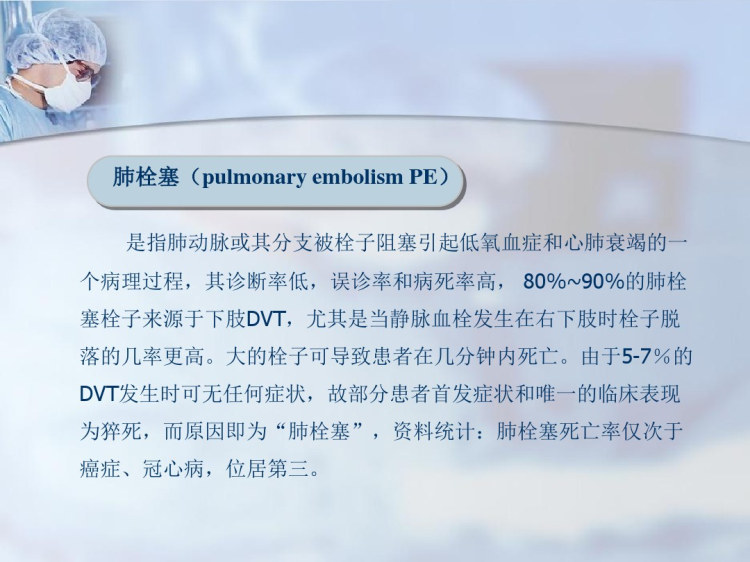 腹部外科围手术期下肢深静脉血栓的预防与治疗PPT