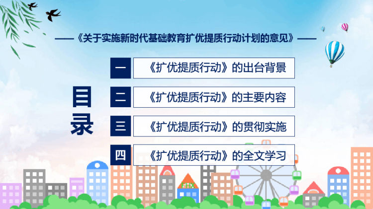 权威发布关于实施新时代基础教育扩优提质行动计划的意见解读PPT