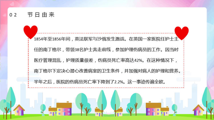 创意小世界国际护士节PPT