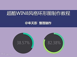 PPT教程（111）：超酷WIN8风格环形图制作