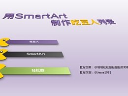 PPT教程（138）用SmartArt制作吃豆人列表