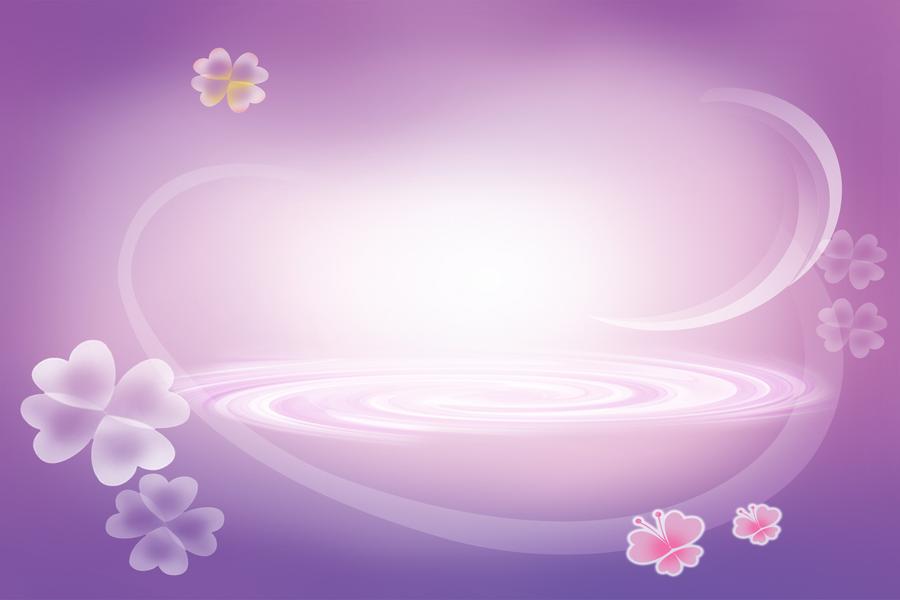 紫色抽象背景点缀花型PPT背景图片