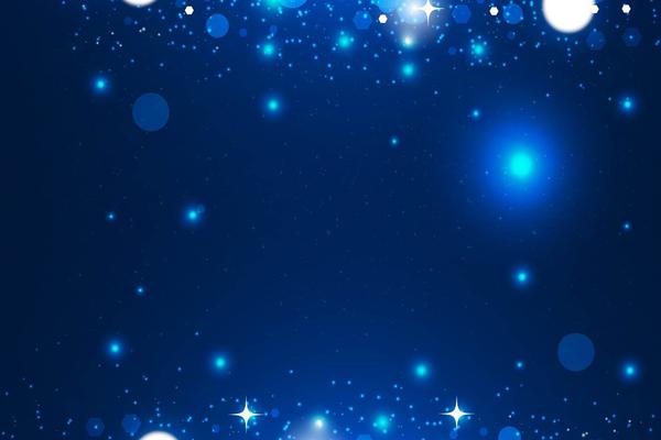 蓝色抽象星光星星PPT背景图片
