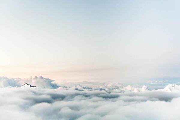 天空云海PPT背景图片