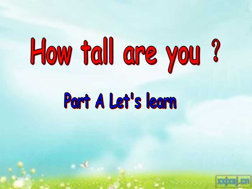 《How Tall Are You》第四课时PPT课件