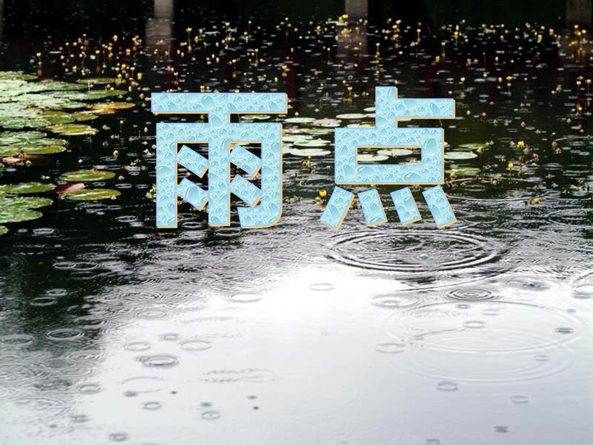 《雨点》PPT课件4