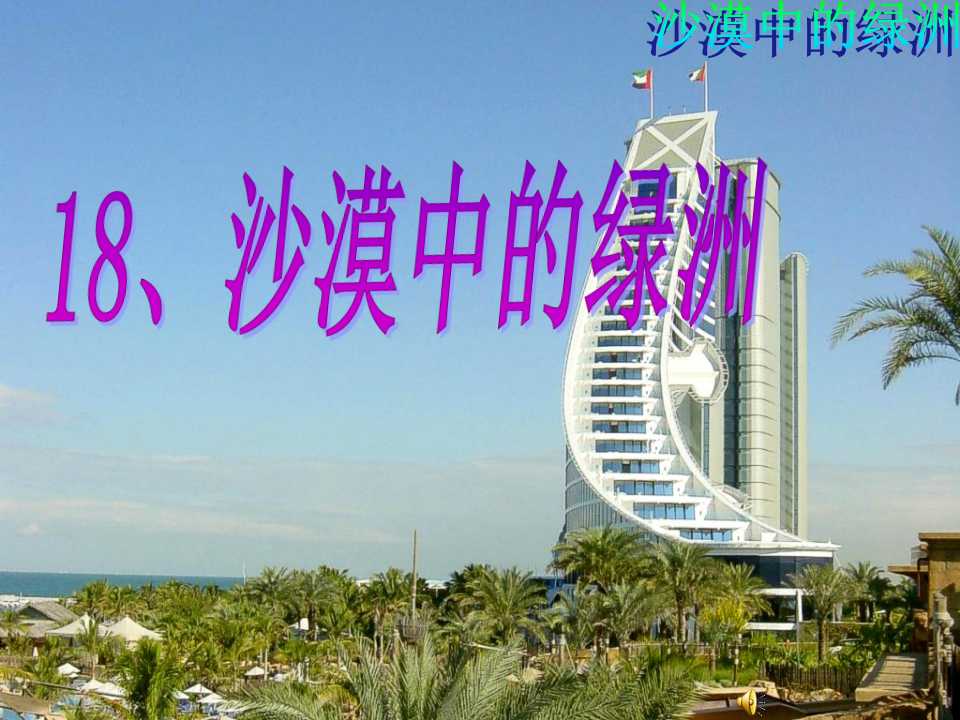 《沙漠中的绿洲》PPT课件4