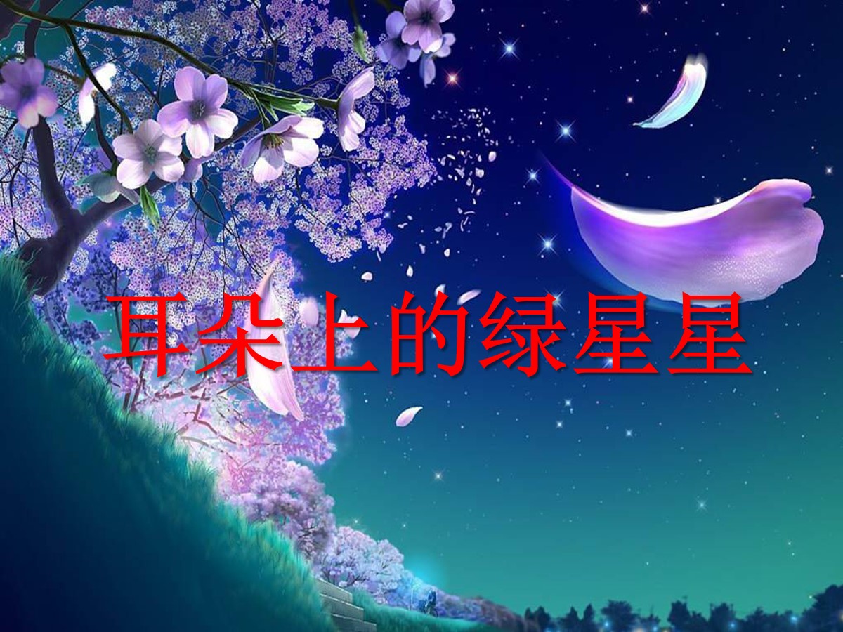 《耳朵上的绿星星》PPT课件3