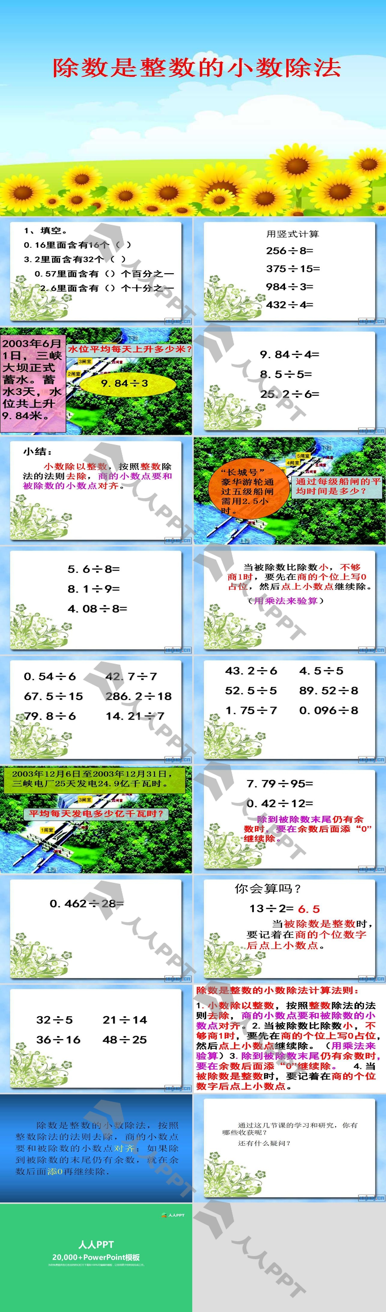 《除数是整数的小数除法》小数乘法和除法PPT课件2长图