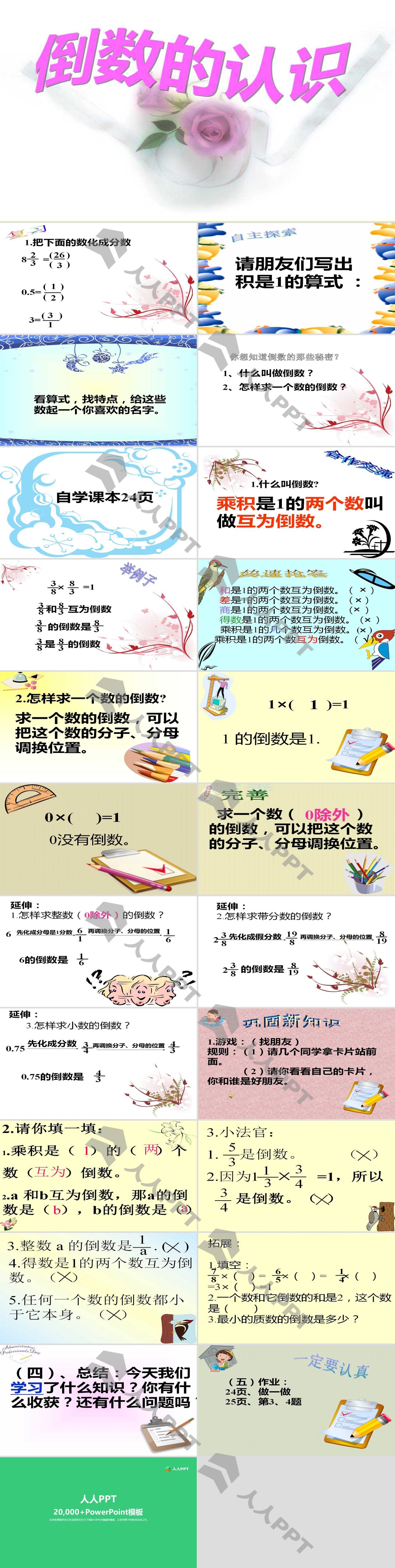 《倒数的认识》分数除法PPT课件6长图