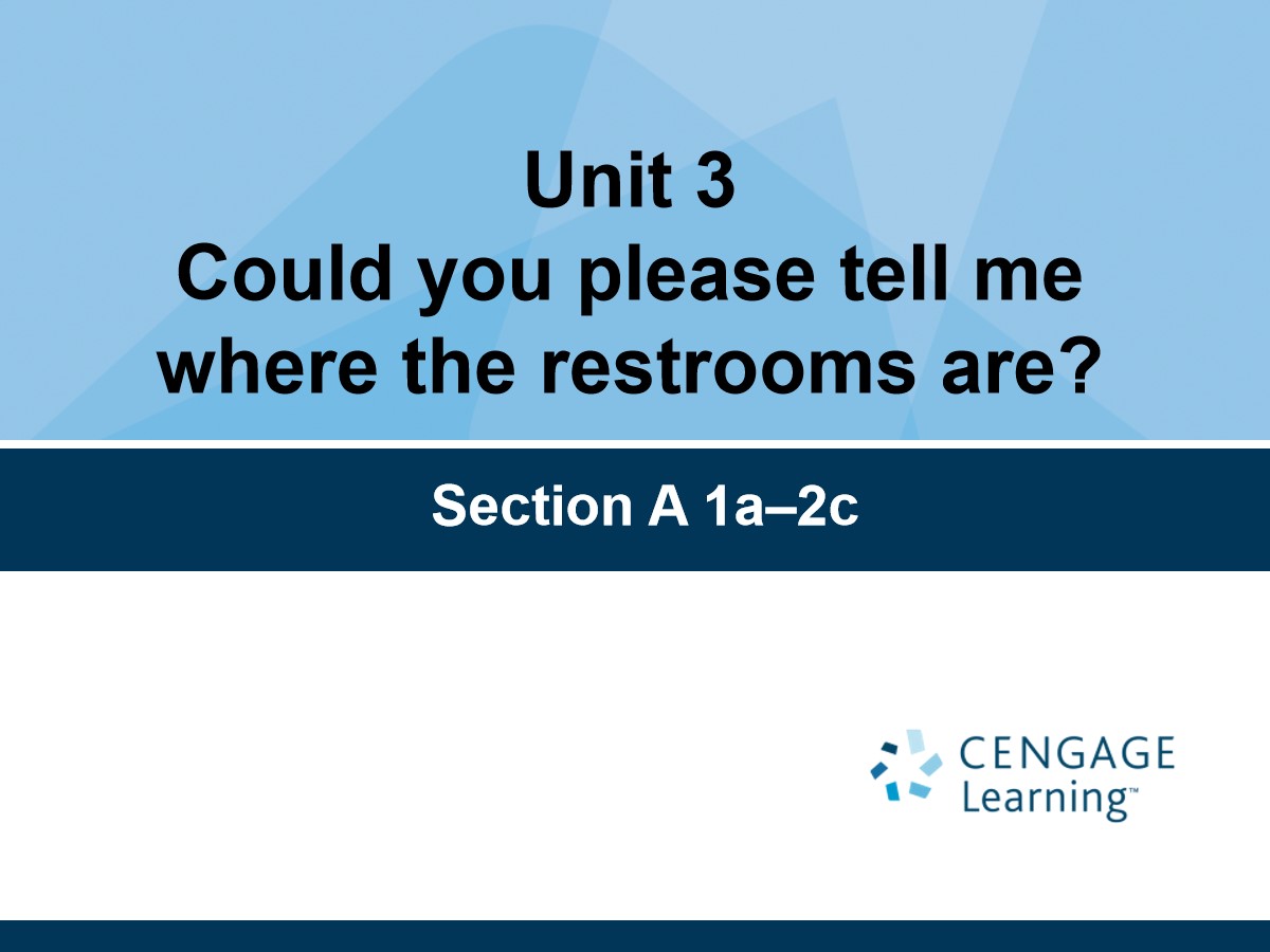 《Could you please tell me where the restrooms are?》PPT课件6