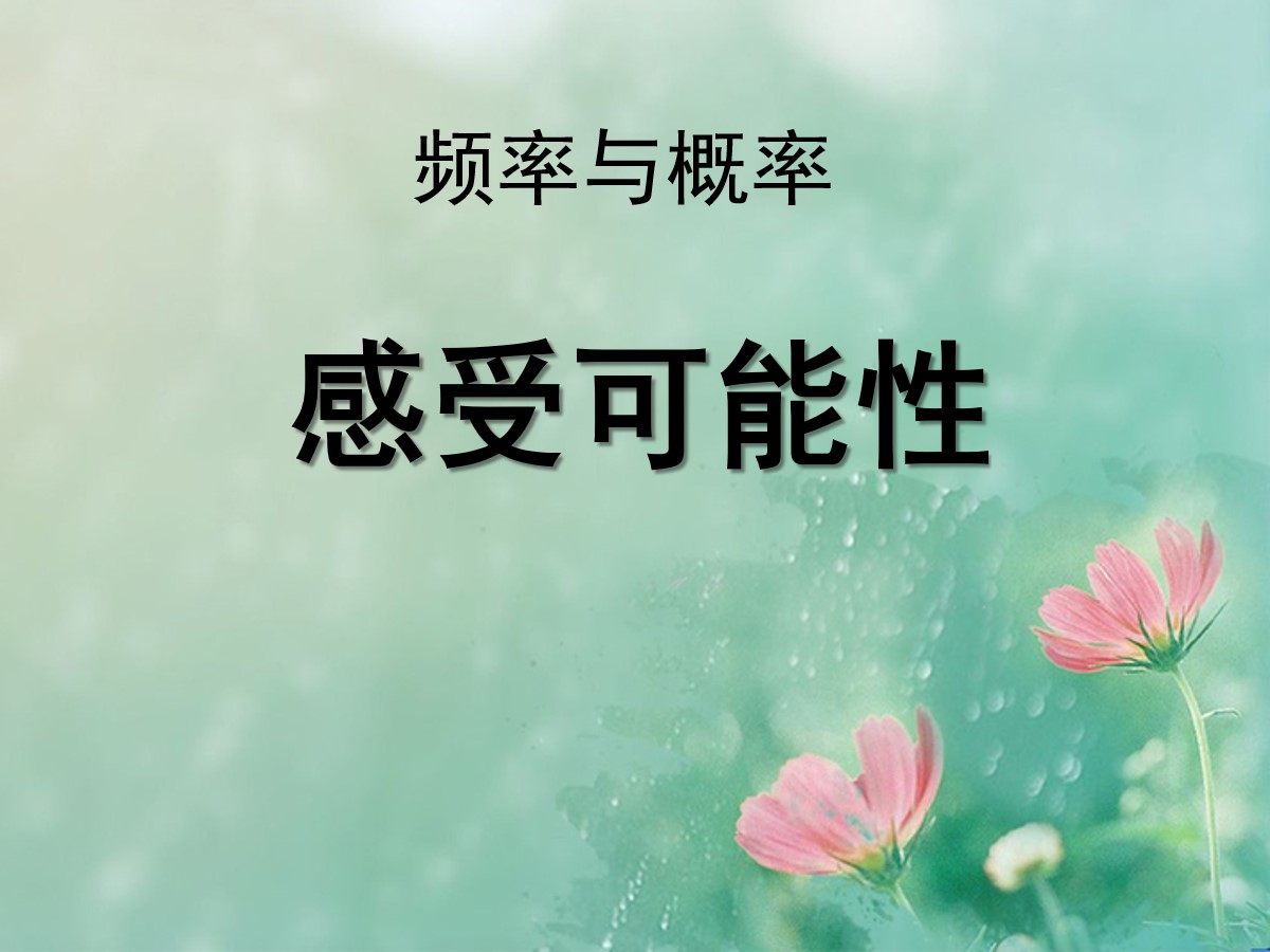 《感受可能性》频率与概率PPT课件