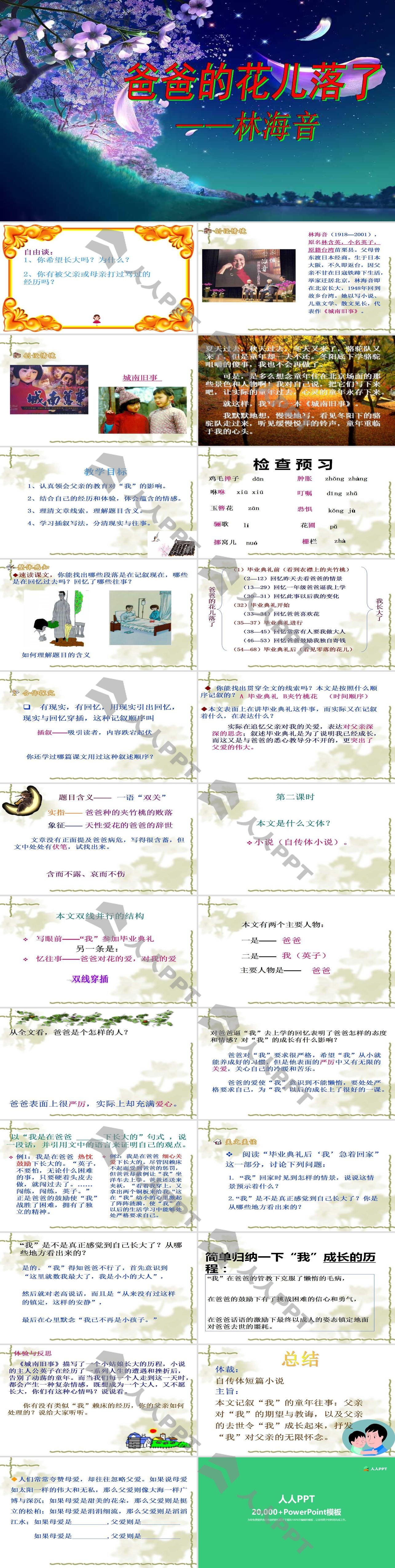 《爸爸的花儿落了》PPT课件8长图