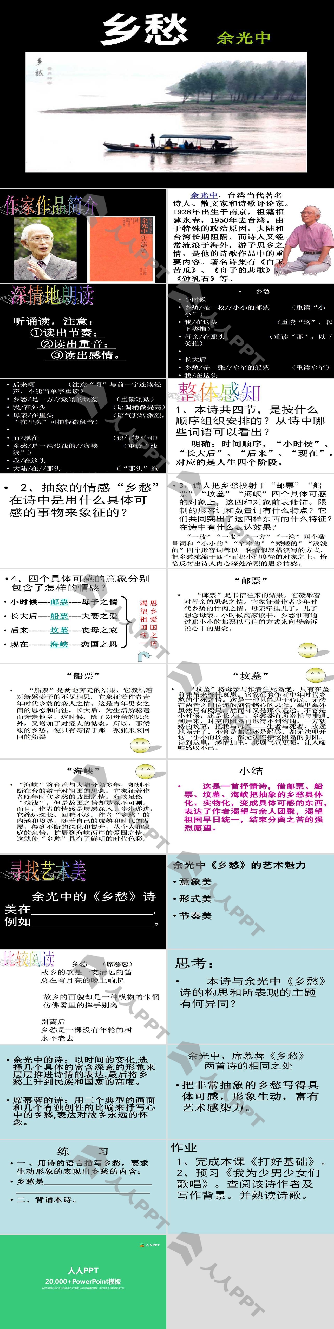 《乡愁》PPT课件5长图