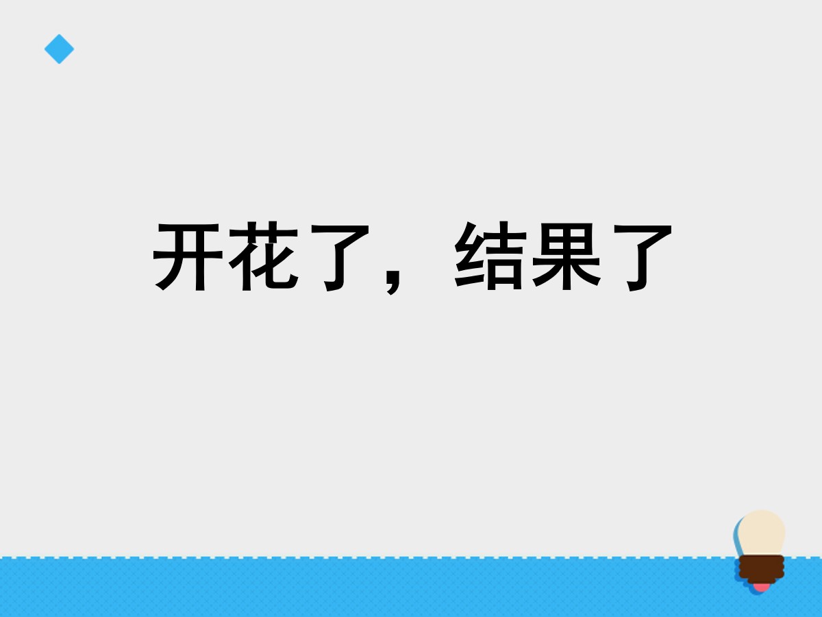 《开花了，结果了》植物的生长变化PPT课件3