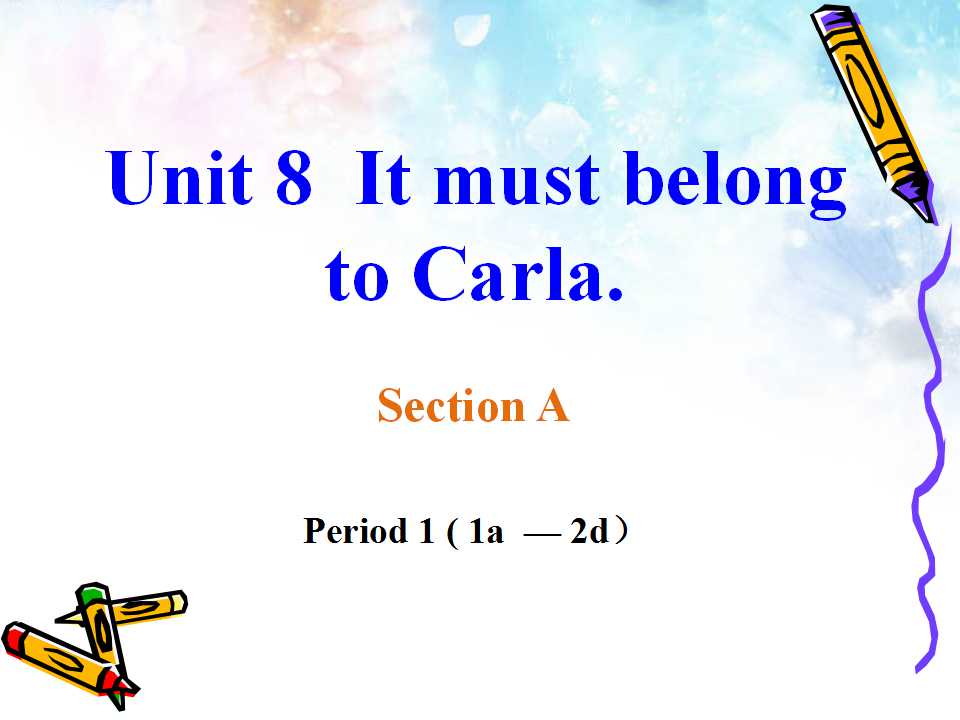 《It must belong to Carla》PPT课件4