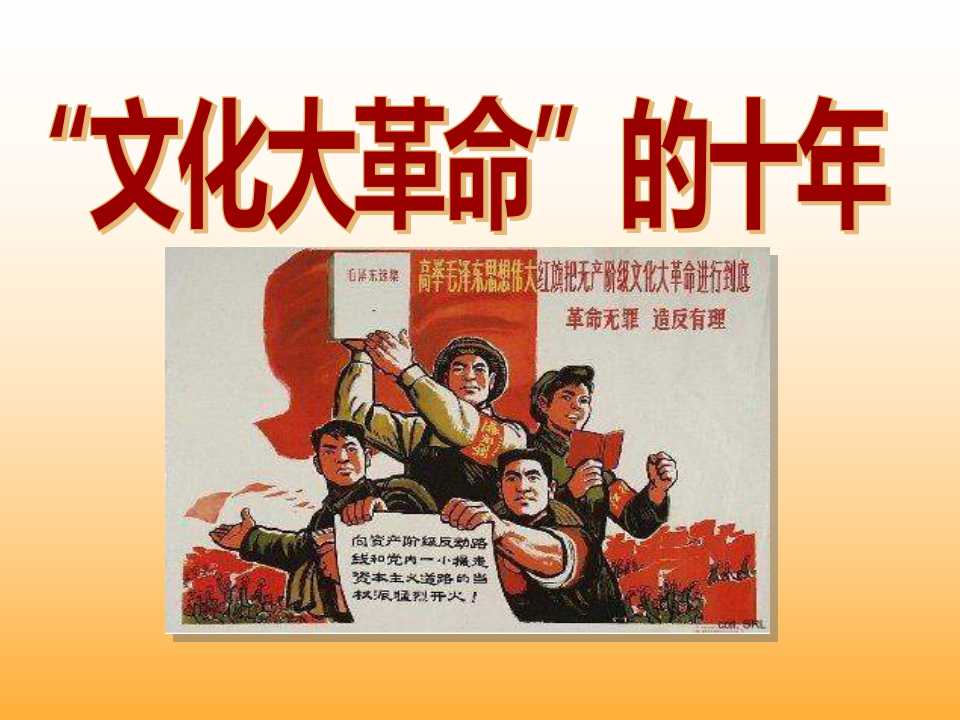 《文化大革命的十年》社会主义道路的探索PPT课件4