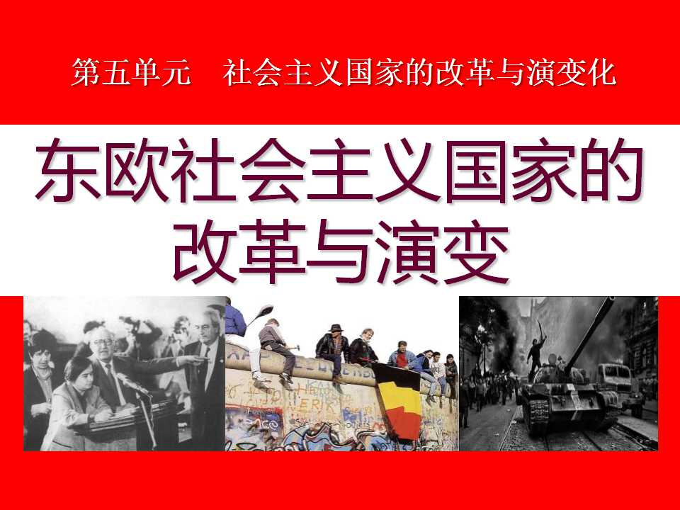 《东欧社会主义国家的改革与演变》社会主义国家的改革与演变化PPT课件4