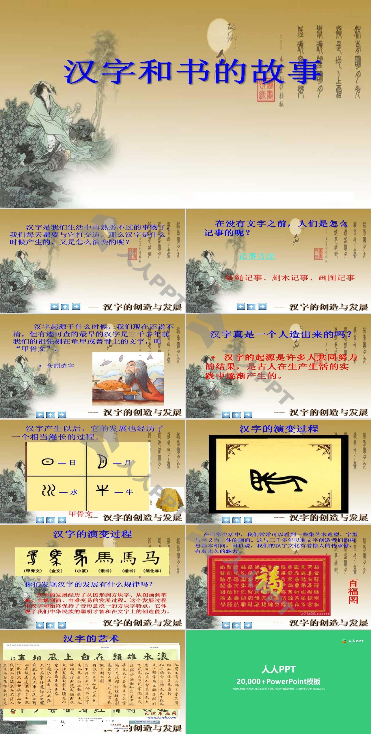 《汉字和书的故事》追根寻源PPT课件2长图