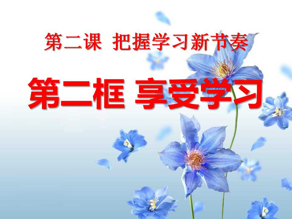 《享受学习》把握学习新节奏PPT课件4