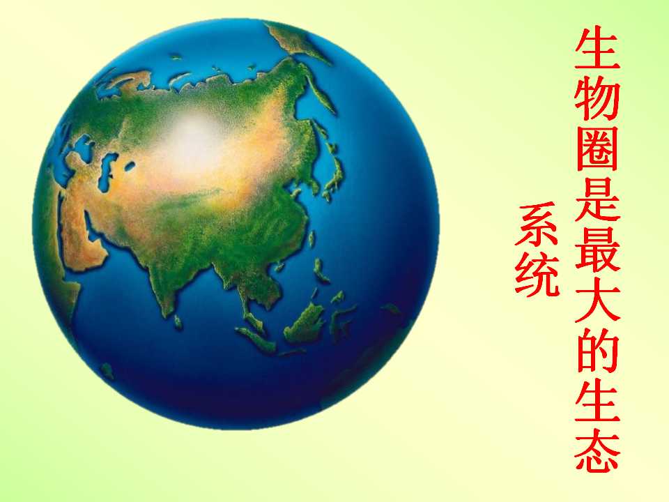 《生物圈是最大的生态系统》了解生物圈PPT课件9