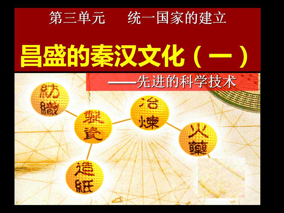 《昌盛的秦汉文化(一)》统一国家的建立PPT课件