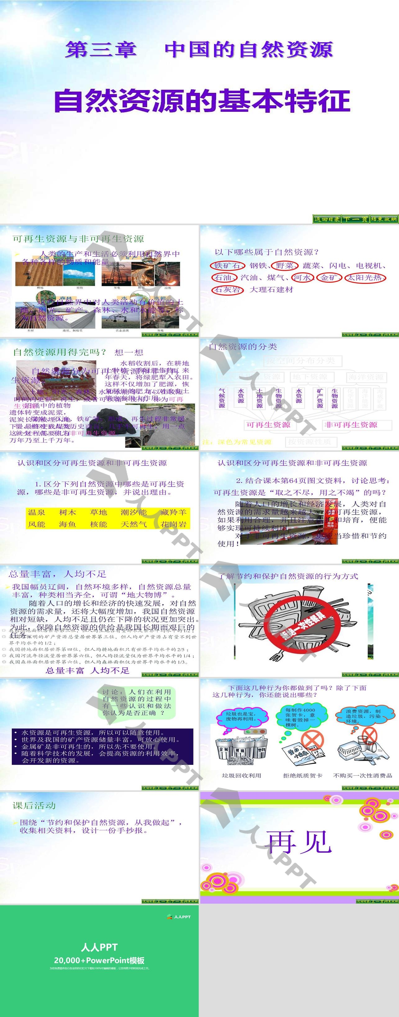 《自然资源的基本特征》中国的自然资源PPT课件3长图