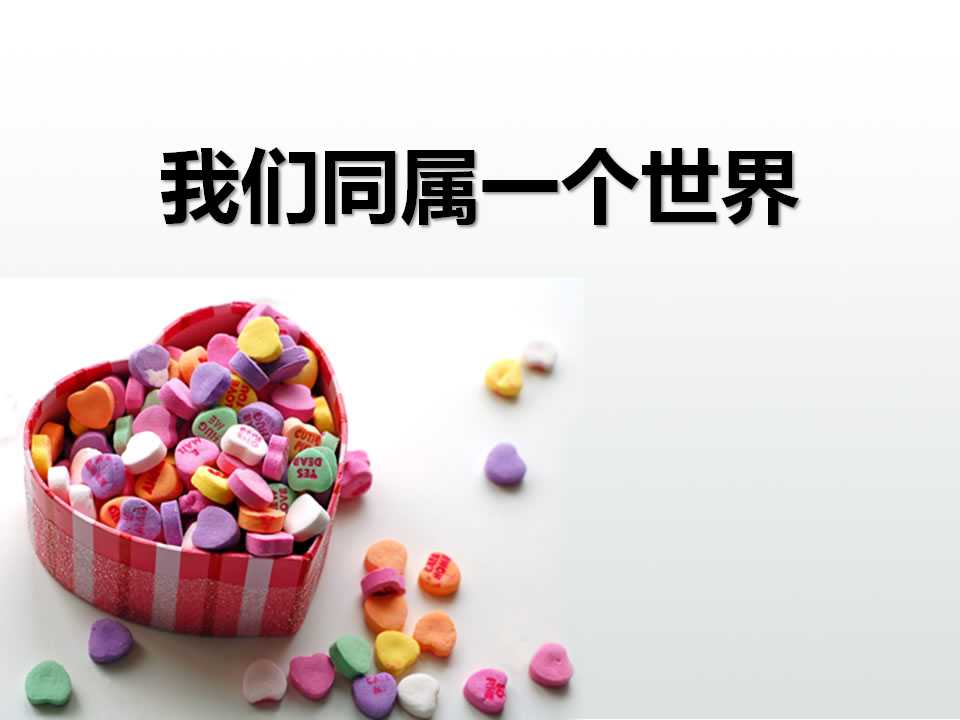 《我们同属一个世界》PPT课件