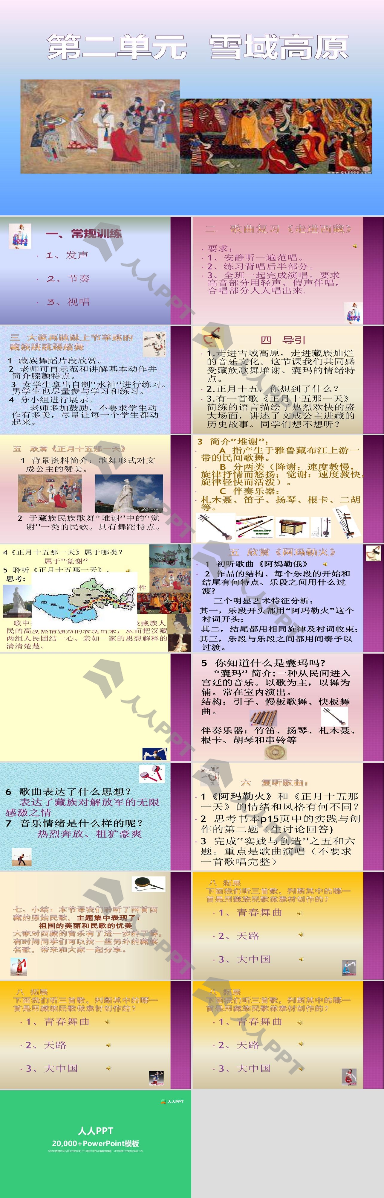 《雪域高原》PPT课件2长图