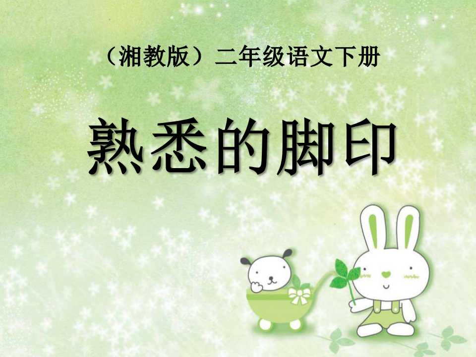 《熟悉的脚印》PPT课件2