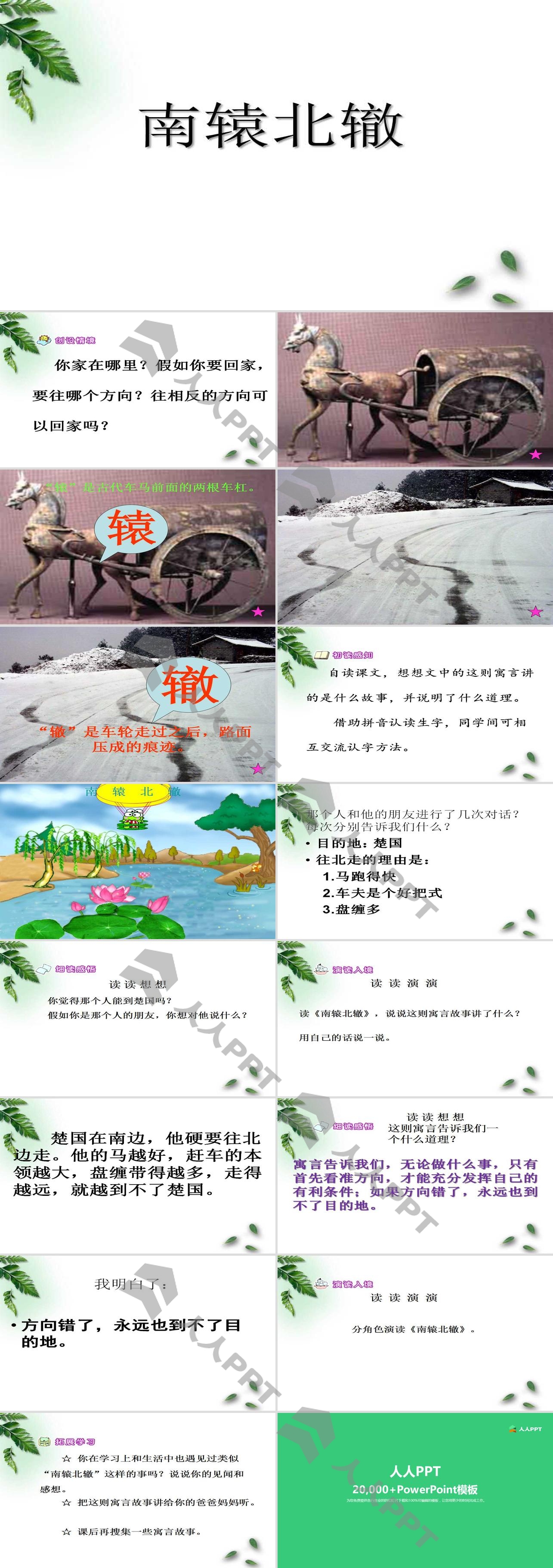 《南辕北辙》PPT课件8长图