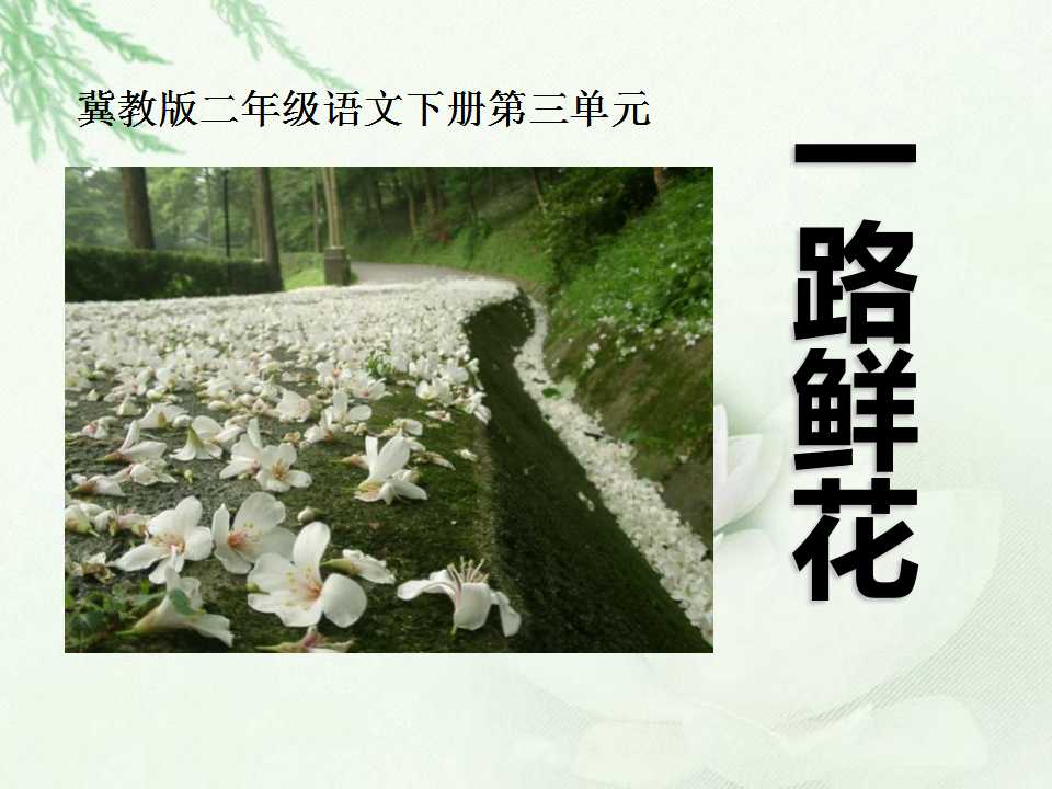 《一路鲜花》PPT课件